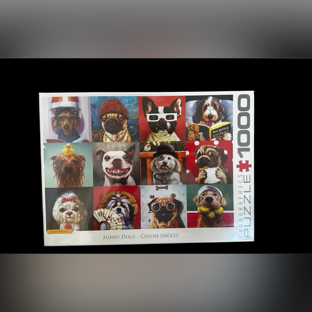 Funny Dogs Puzzle 1000 Pieces Pug Terrier